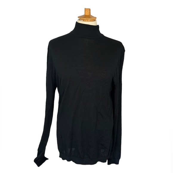 NWT Gucci XL Cashmere fine rib black turtleneck sweater - Picture 7 of 16